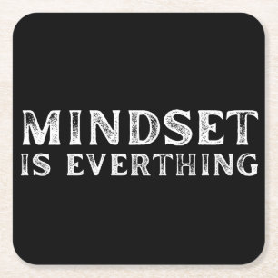 Wachstum Mindset Unternehmer Lehrer Fitness Motiva Rechteckiger Pappuntersetzer