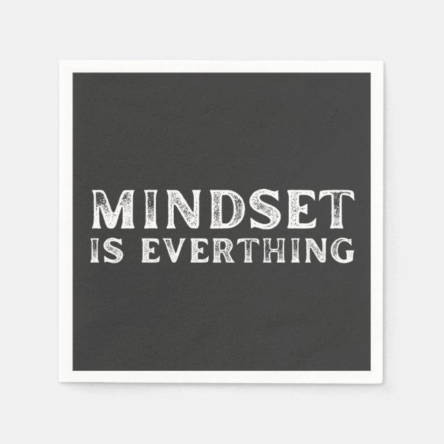 Wachstum Mindset Unternehmer Lehrer Fitness Motiva Serviette (Vorderseite)