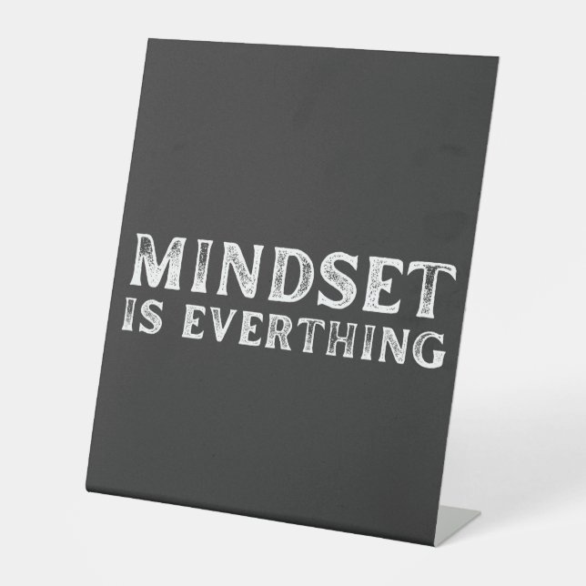 Wachstum Mindset Unternehmer Lehrer Fitness Motiva Sockelschild (Vorderseite)