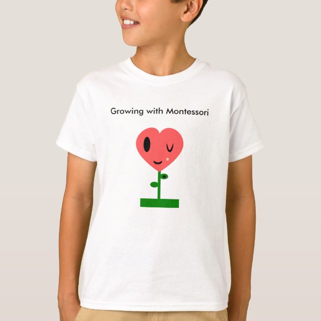 Wachstum mit Montessori T-Shirt (Vorderseite)