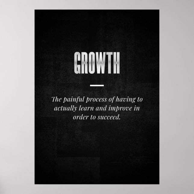 Wachstum Poster (Vorne)