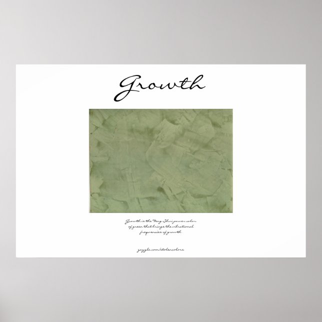 Wachstum - Power grün - Feng Shui Poster (Vorne)