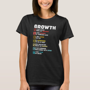 Wachstums-Mindset Definition Motivierend Kostenvor T-Shirt