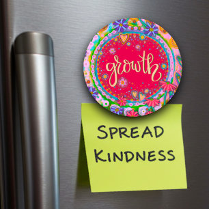 Wachstumsfloral Inspiration Magnet