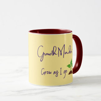 Wachstumsmentalität Motivierendes Positives Zitat Tasse