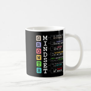 Wachstumsmentalität-Shirt Positive Schulklasse Leh Kaffeetasse