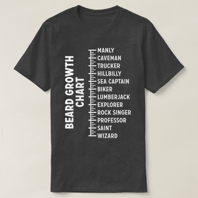 Wachstumstabelle für Beine 7 T-Shirt (Design vorne)