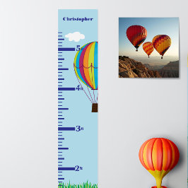 Wachstumstabelle für Heißluftballonen Poster