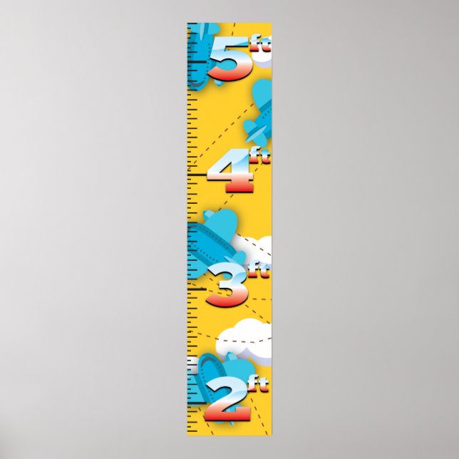 Wachstumstabelle für Luftfahrzeuge Poster (Vorne)