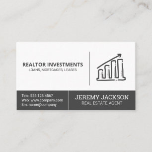 Wachstumstabelle Real Anwesen Business Card Visitenkarte