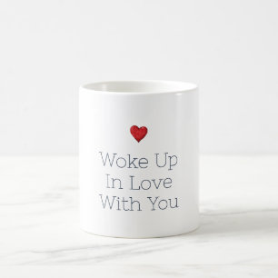 Wachte mit dir verliebt auf rotes Herz Kaffeetasse