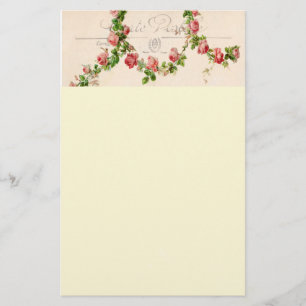 Wachtel der französischen Rose Briefpapier