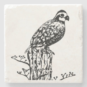 Wachtel-Untersetzer Steinuntersetzer