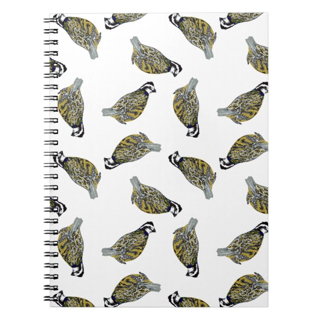Wachtel-Wurf-Notizbuch Notizblock (Vorderseite)
