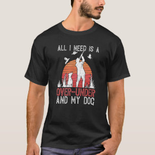 Wachteljäger und Besitzer eines Niederwildjagdhund T-Shirt