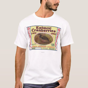 Wachteln Eatmor Moosbeermarken-Aufkleber T-Shirt