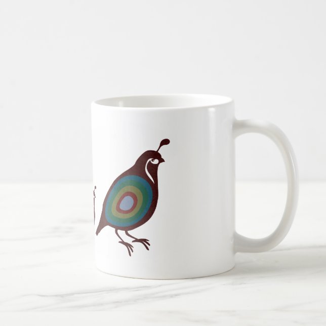 Wachteln Kaffeetasse (Rechts)