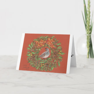 Wachtelwüste Weihnachtskarte Feiertagskarte