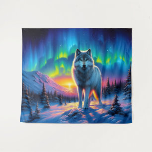 Wächter der Aurora Wandteppich