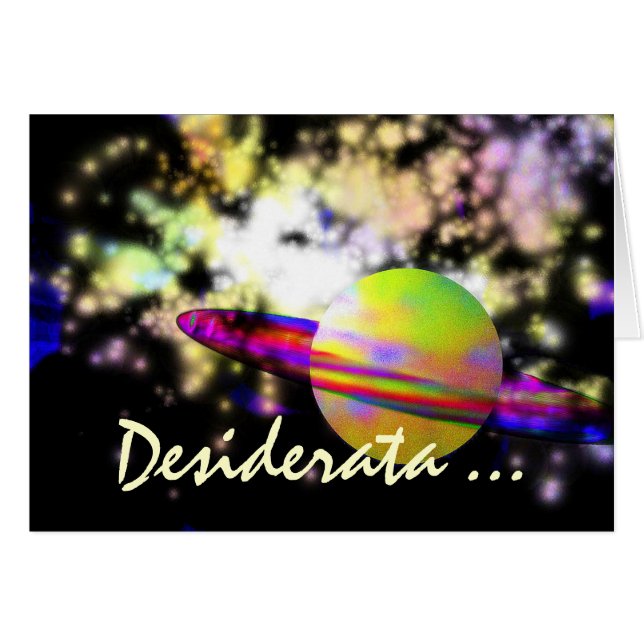 Wächter der Galaxy DESIDERATA (Vorderseite (Horizontal))