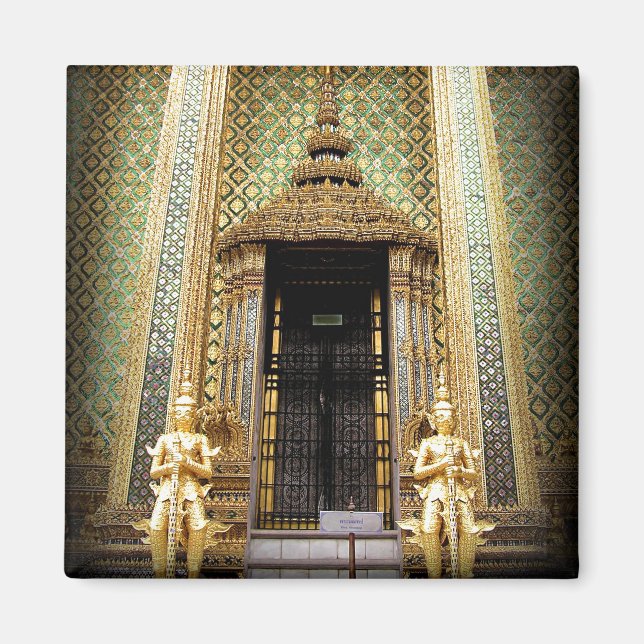 Wächter des Golden Palace Thail Foto Magnet (Vorne)