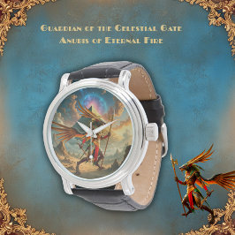 Wächter des Himmels­tores – Anubis Armbanduhr