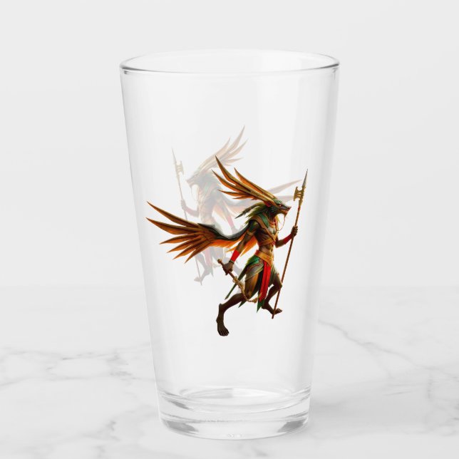 Wächter des Himmels­tores – Anubis Glas (Vorderseite)