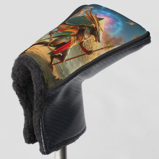 Wächter des Himmels­tores – Anubis Golf Headcover (3/4 Vorderseite)