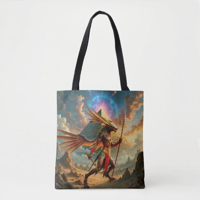 Wächter des Himmels­tores – Anubis Tasche (Vorderseite)