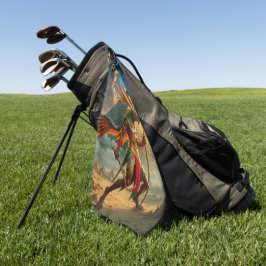 Wächter des himmlischen Tores – Anubis Golfhandtuch