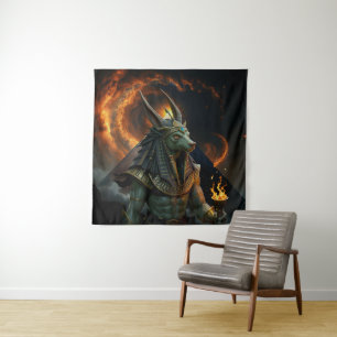 Wächter des Jenseits – Anubis. Wandteppich