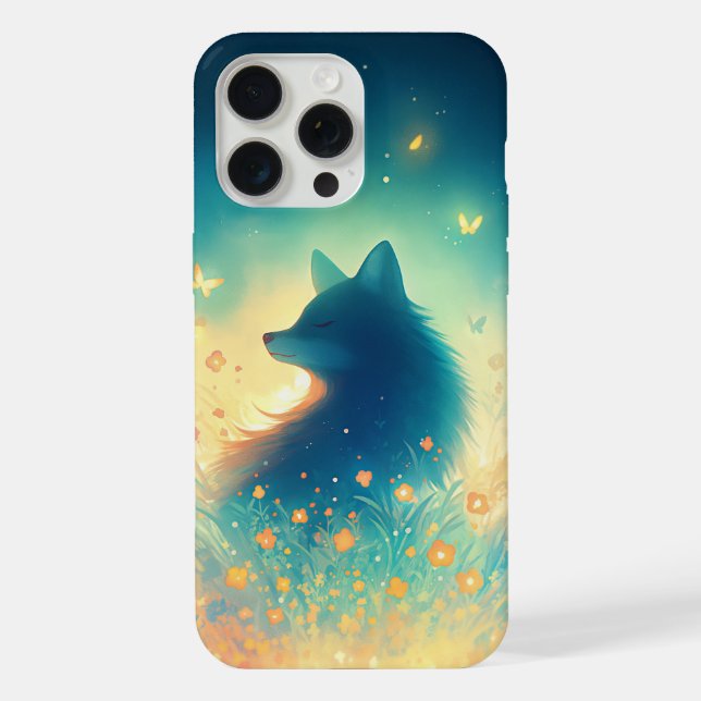 Wächter des Mitternachtswaldes iPhone 15 Pro Max Hülle (Rückseite)