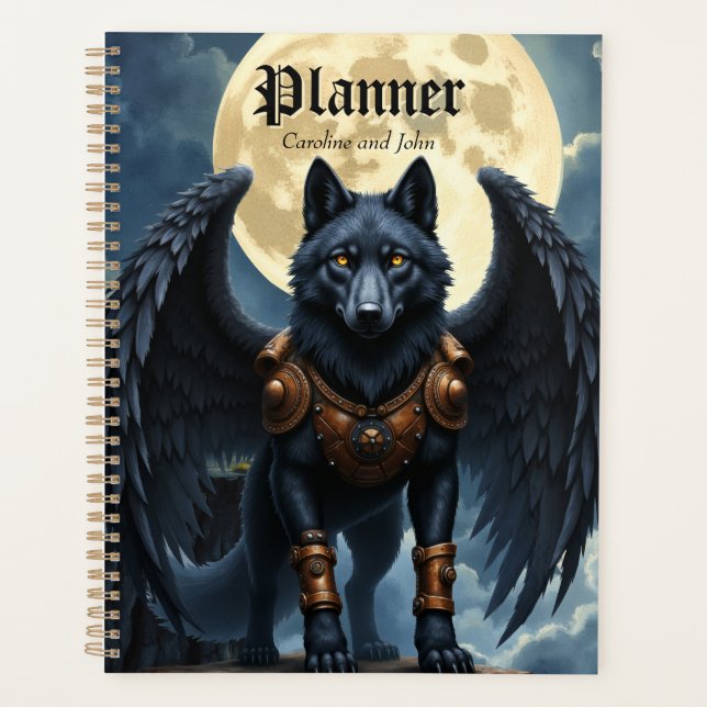 Wächter des Mondes – Der schwarzflügelige Wolf Planer (Vorderseite)