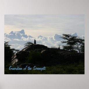 Wächter des Serengeti - Drucken Poster