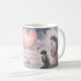 Wächter Engel und Kind gemeinsam beten Kaffeetasse