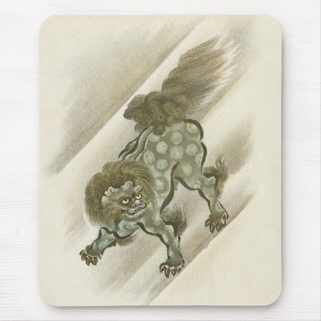 Wächter-Foo-Hund des Orients Mousepad (Vorne)