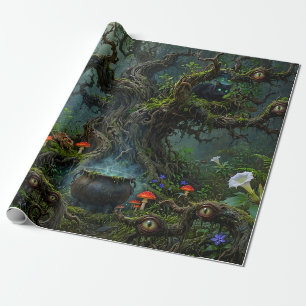 Wächter im Hexenwald Katerkessel Geschenkpapier
