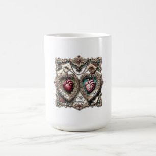 Wächter meines tiefsten Liebes T-Shirt mit Ornamen Kaffeetasse
