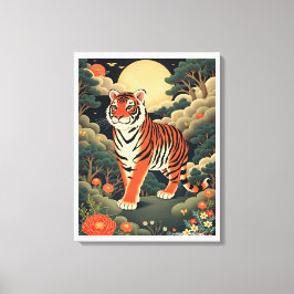 Wächter Tiger im Joseon Forest Leinwanddruck