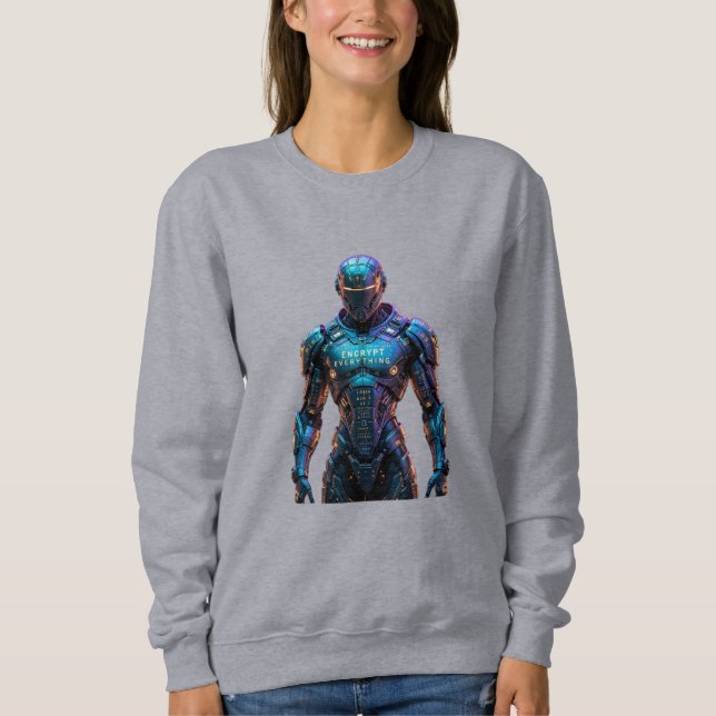 Wächter verschlüsselt alles sweatshirt (Vorderseite)