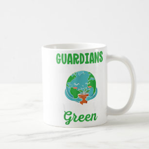 Wächter von Morgen Grüne Rettet den Planeten Erde Kaffeetasse