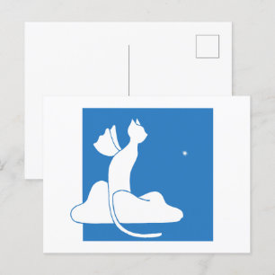 Wächterkatze Postkarte