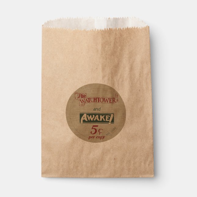 Wachturm und Awake 1930's Replica-Tasche Geschenktütchen (Vorderseite)