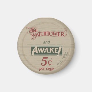 Wachturm und Awake Replik der 1930er Jahre Magnet