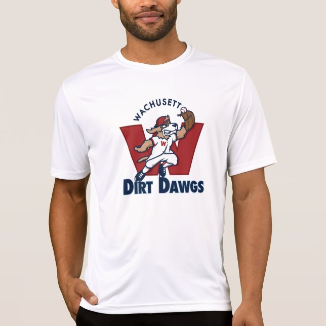Wachusett Schmutz Dawgs Collegebaseballteams-Logo T-Shirt (Vorderseite)