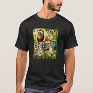 Wackel-Googly-Augen-Katzen Afrikas Löwe Tiger Gepa T-Shirt