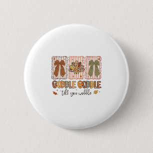 Wackeliger Thanksgiving Truthahn Button