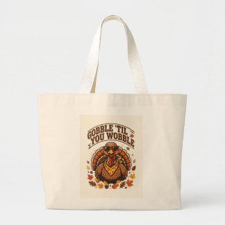 Wackeliges T-Shirt zum Erntedankfest Jumbo Stoffbeutel