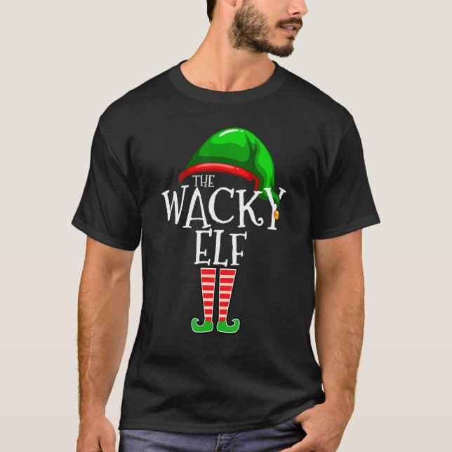 Wacky Elf   Family Matching Group Christmas   Squa T-Shirt (Vorderseite)