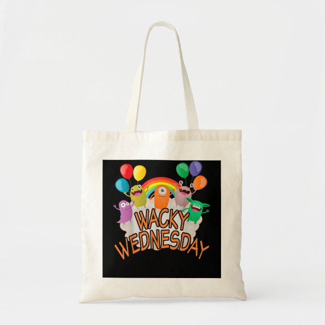 WACKY MITTWOCH Shirt. Kleidung für Inkongruenz T- Tragetasche (Vorne)